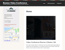 Tablet Screenshot of bostonvideoconference.com